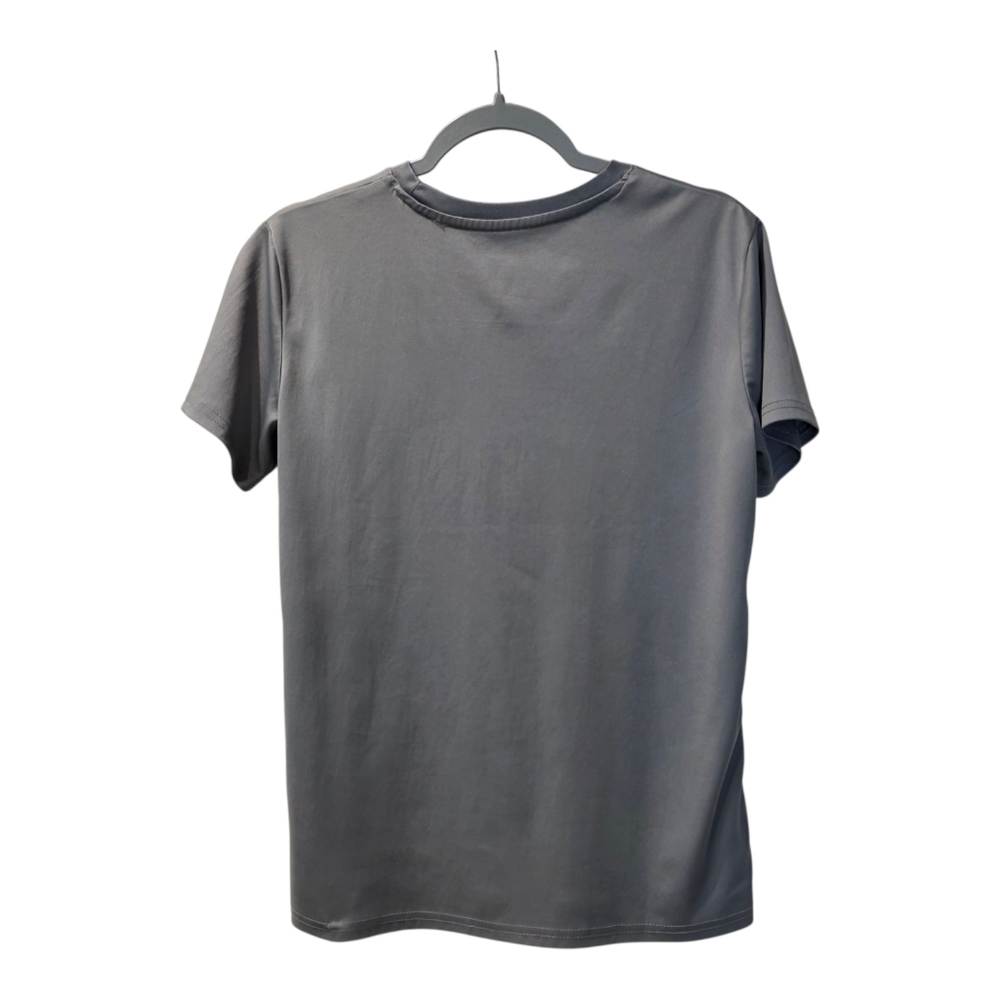 Champion Boy's Short Sleeve 18/20 Grey T Shirt With Logo Print On Front - Picture 4 of 5